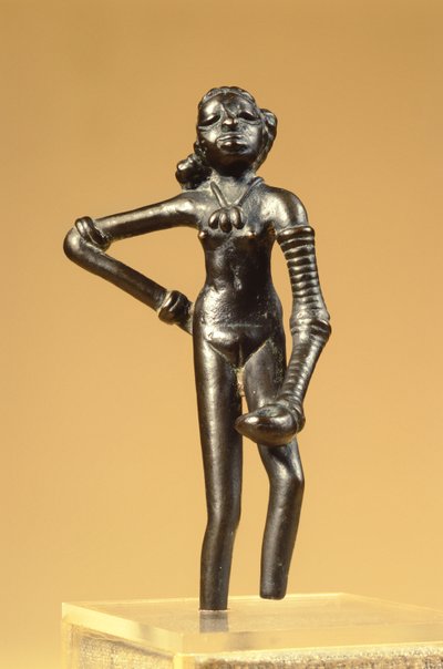 Figure of a Young Dancer from Mohenjo-Daro, Indus Valley, Pakistan by Harappan